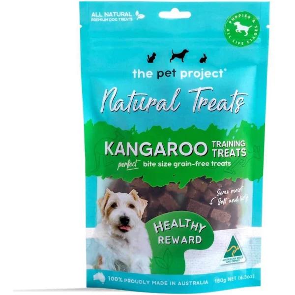 The Pet Project Natural Treats Kangaroo Dog Training Treats 180g