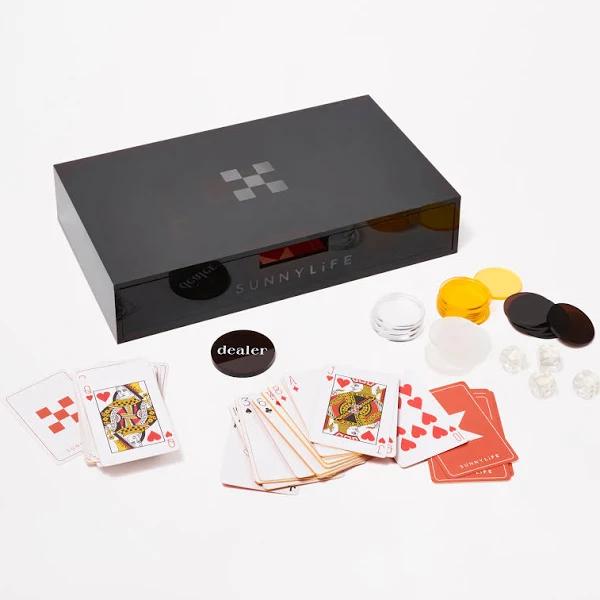 Luxe Lucite Poker (Sepia Citrus)