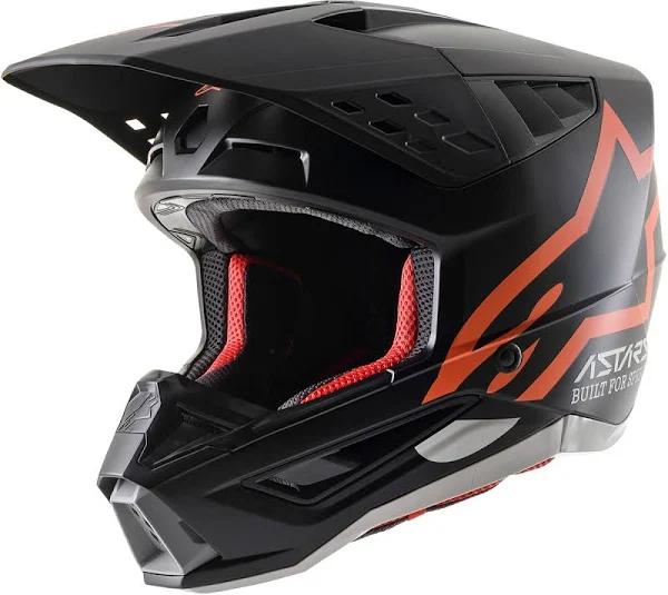 Alpinestars Supertech M5 Compass Helmet X-Large Matte Black/Orange