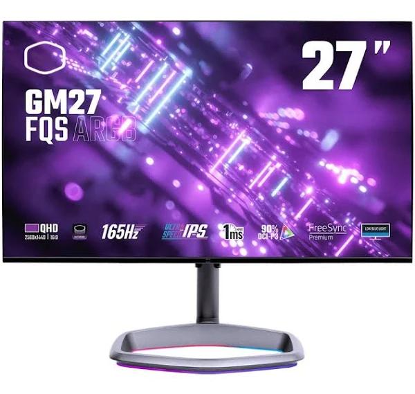 Cooler Master Gaming GM27-FQS ARGB 68.6 cm (27") 2560 x 1440 Pixels Quad HD LED Black