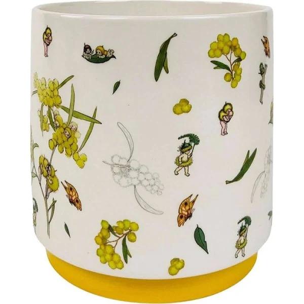 Urban 16cm May Gibbs Ceramic Planter Garden Decor Plant/Flower Pot Medium Yellow