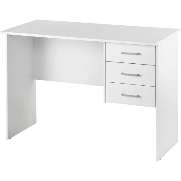 Maclaren Macey Computer Desk W Drawers Writing Desk White