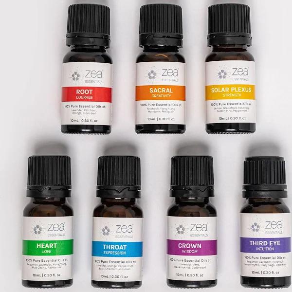 7 x Zea Essentials Chakra Blends [Complete Set]