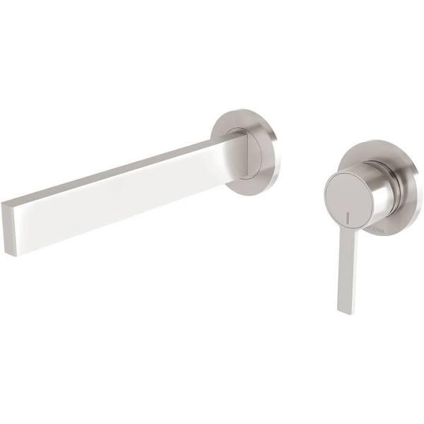 Phoenix Lexi MKII Wall Bath Mixer Set 200mm Brushed Nickel 123-7820-40