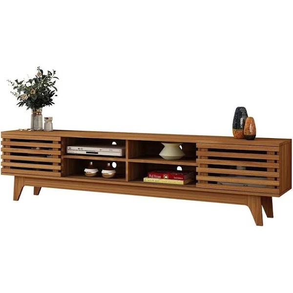 Ausway 180cm TV Cabinet Stand Console Table Wood Walnut