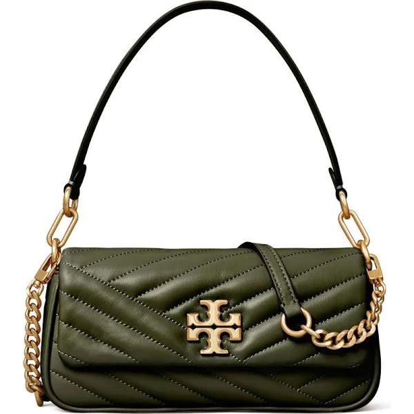 Tory Burch Bags | New! Tory Burch Kira Chevron Small Flap Shoulder Bag | Color: Gold/Green | Size: Os | Chenlan's Closet