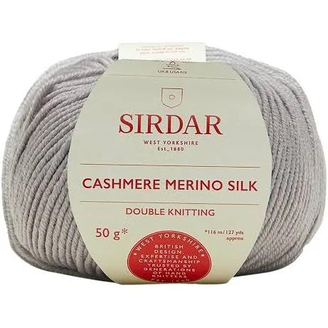 Sirdar Cashmere Merino Silk Dk - Silver Grey (405)