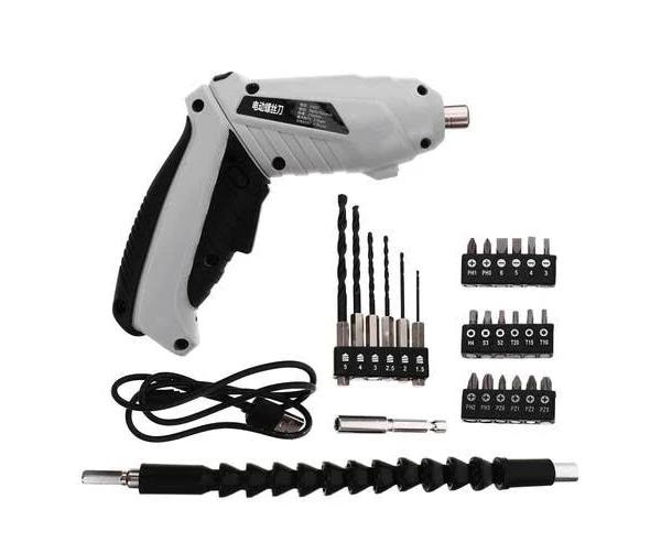 Multi-function Screwdriver Chargeable Electric Drill Home Screw Kit