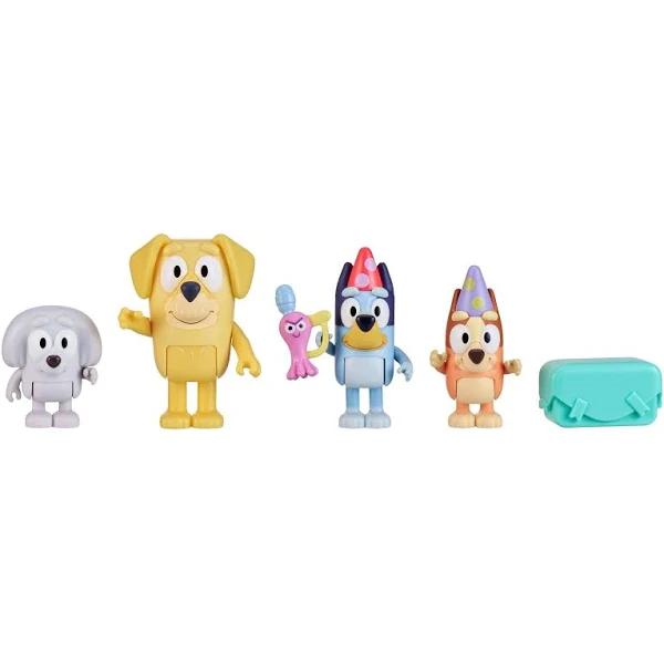 Bluey Figure 4 Pack - Pass The Parcel