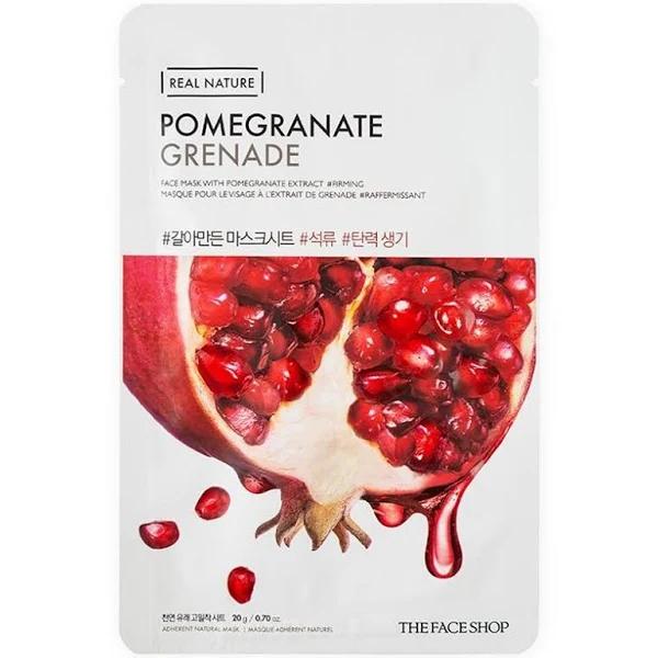 The Face Shop Real Nature Face Mask - Pomegranate