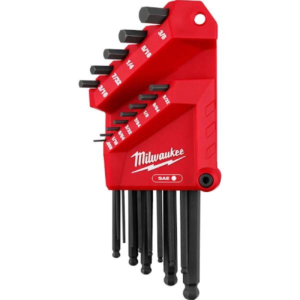 Milwaukee 48222185 - 13pce SAE L-Style with Ball End Hex Key Set