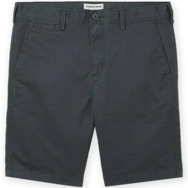 Country Road Men's Verified Australian Cotton Stretch Chino Short Charcoal Grey in Size 40