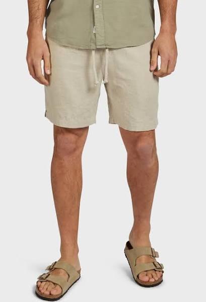 Academy Brand Riviera Linen Short Oatmeal / 28