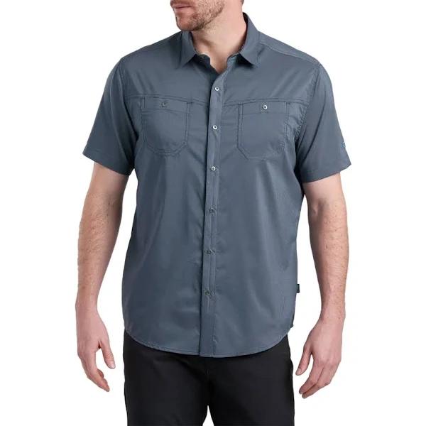 Kuhl Stealth Mens Short Sleeve Hiking Shirt - Open Sea - XL