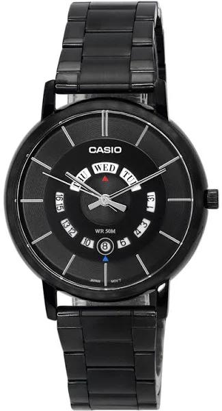 Casio Standard Analog Stainless Steel Black Dial Quartz MTP-B135B-1A MTPB135B-1 Men's Watch