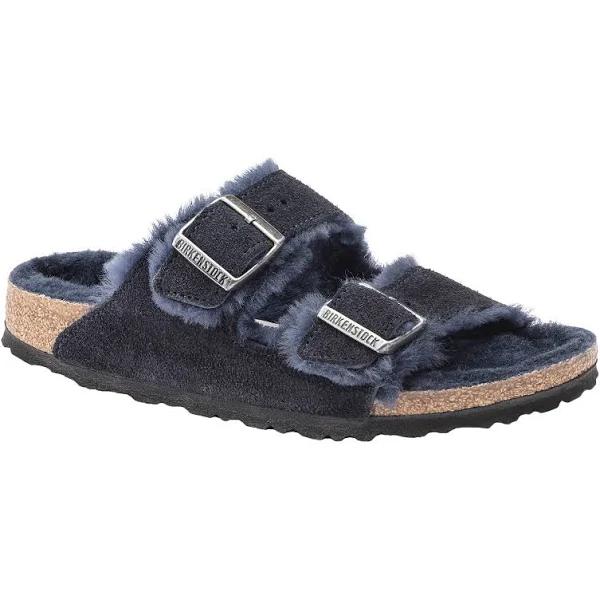 Birkenstock Women's Arizona Shearling Sandals, Midnight