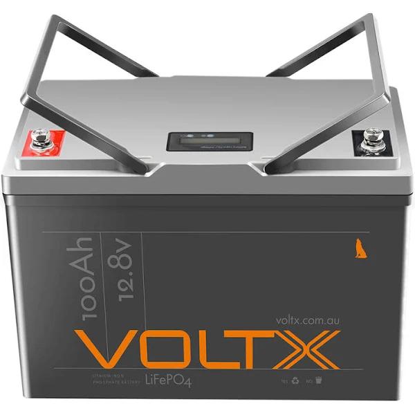 VoltX LCD 12V 100Ah Lithium Battery Lifepo4 Max 6 Series Parallel