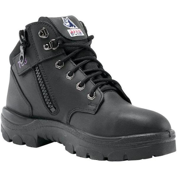 Steel Blue Parkes Zip Ladies Safety Boot 512758, Black / 5.5