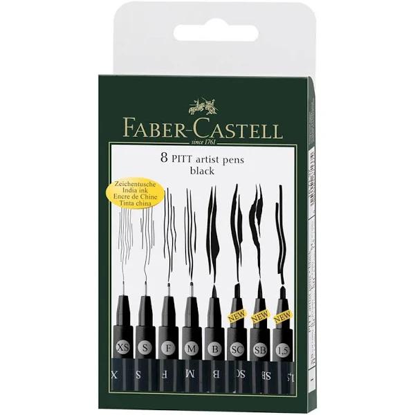 Faber Castell 8 Pitt Black