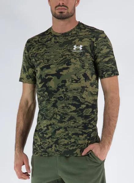 Under Armour ABC Camo Short Sleeve T-Shirt Black Green - L