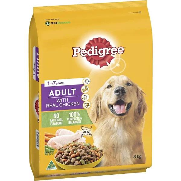 Pedigree Real Chicken Adult Dry Dog Food 8kg