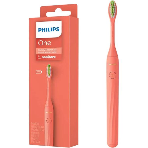 Philips One Electric Toothbrush by Sonicare HY1100/51 - Micro Vibrations, Soft Bristles That Gently Polish and Whiten teeths, 3 Month Battery Life,