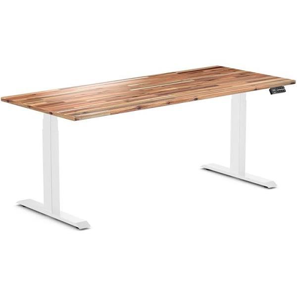 Desky Dual Softwood Sit Stand Desk Acacia / 1800x750mm / White