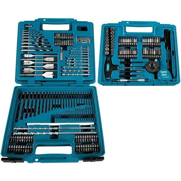 Makita Drill & Bit Set E-06270, 212-Piece Hardware/Electronic