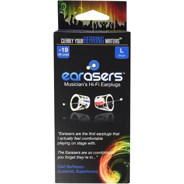 EARasers Musician's HiFi Earplugs (Large)