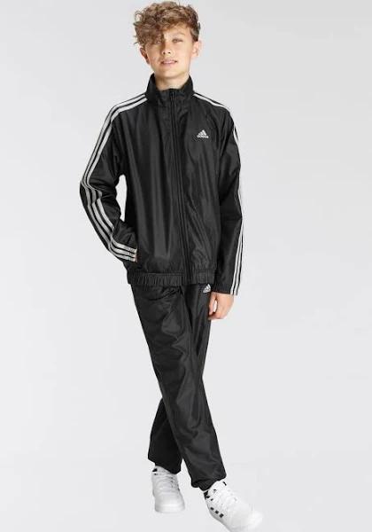 Adidas Sportswear - Black Sweats - Essentials 3-Stripes Woven Tracksuit - Kids - Size 11-12YRS at The Iconic