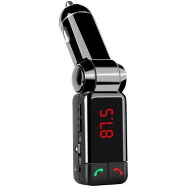 Sansai 4-in-1 Bluetooth Car Kit FM Transmitter Drive N Talk Hands Free Dual Port