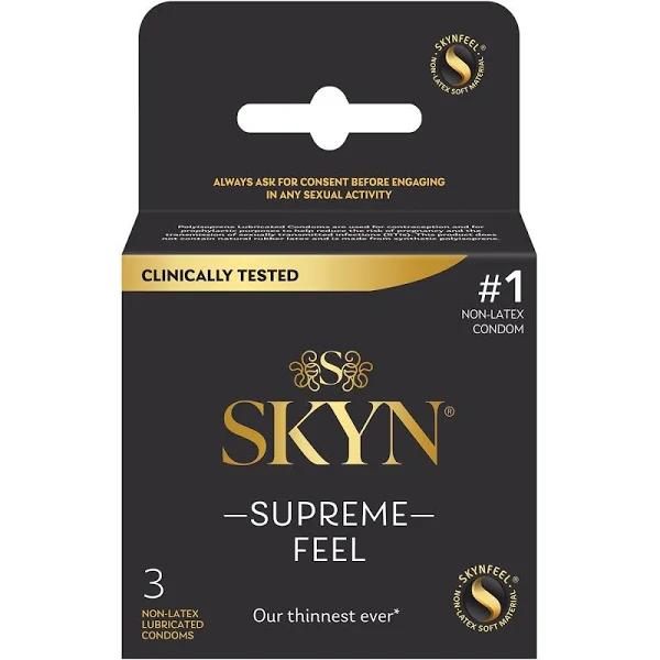 Lifestyles Skyn Supreme Feel Condoms - Pack of 3