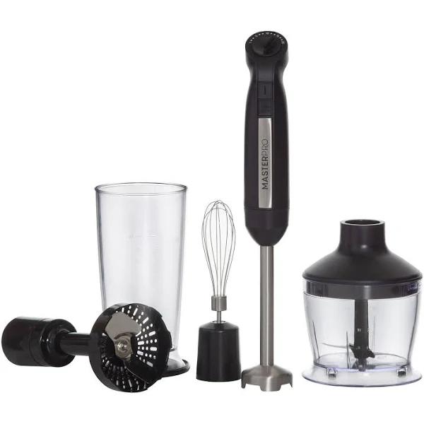 MasterPro 4 in 1 Ultimate Handheld Blender Black