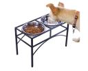 PaWz Dual Elevated Pet Dog Puppy Feeder Bowls Stainless Steel Food Water Stand