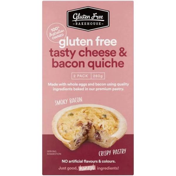 Gluten Free Bakehouse Tasty Cheese & Bacon Quiche 2 Pack