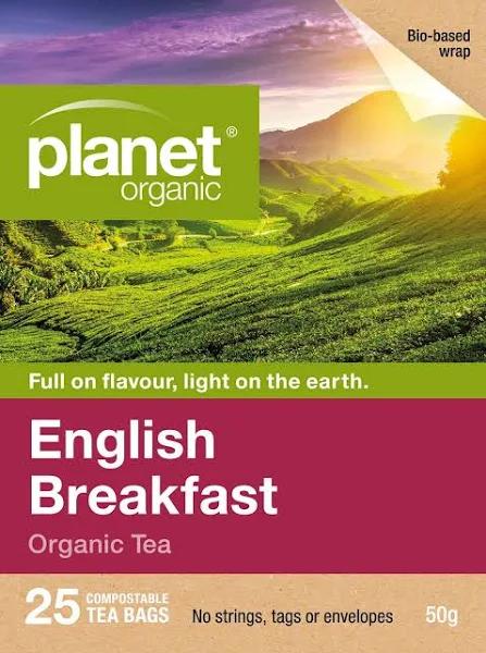 Planet Organic English Breakfast 25 Tea Bags