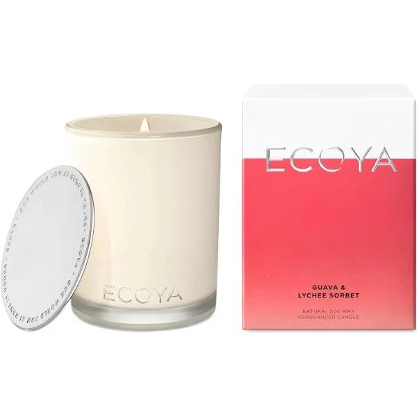 Ecoya Guava & Lychee Sorbet Madison Jar Candle - 400g