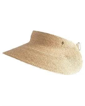 Helen Kaminski Raffia Braid Visor - Ltd Capacity Natural