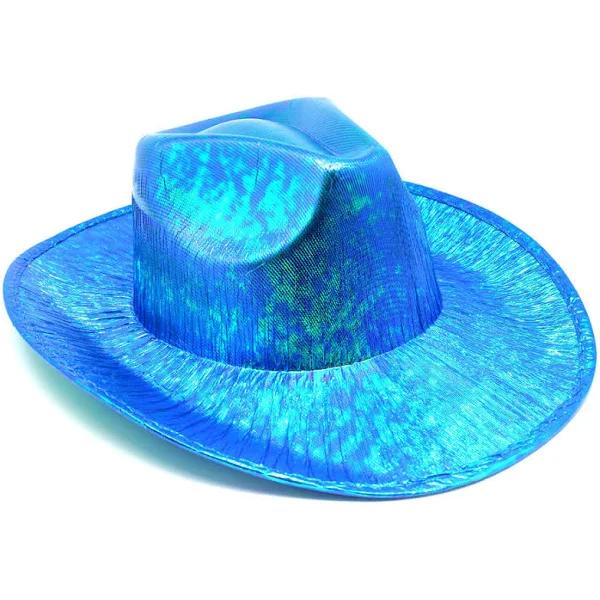 Metallic Blue Cowboy/Cowgirl Hat