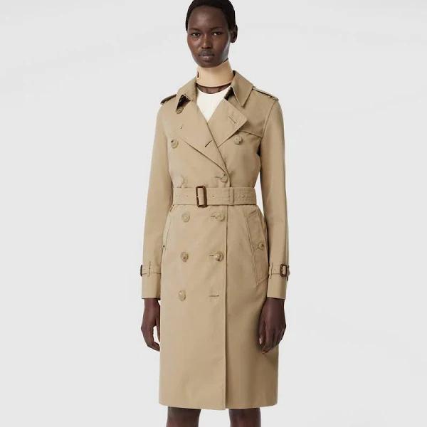 Burberry The Long Kensington Heritage Trench Coat , Size: 16, Beige