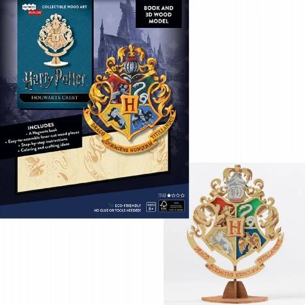 Harry Potter Hogwarts Crest 3D Wood Model