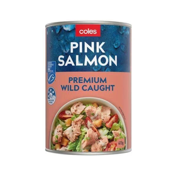 Coles Pink Salmon 415g