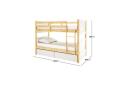 Elisha Pine Bunk Bed With Thermis Mattress - Natural White