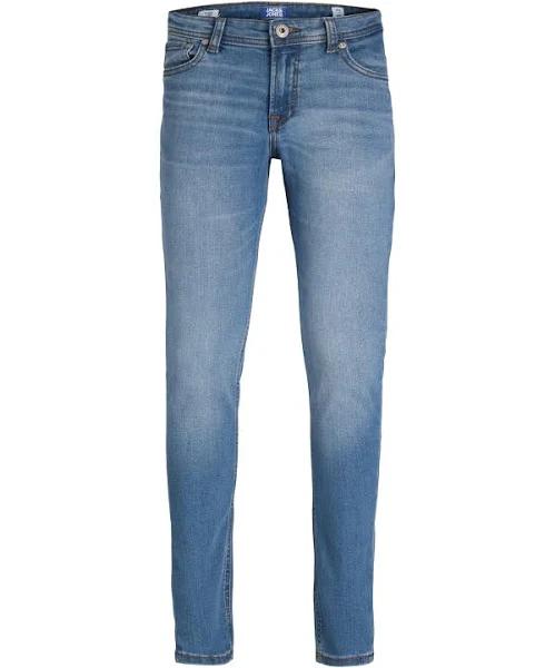 Boys Jack & Jones Junior Liam Skinny Jeans - Blue