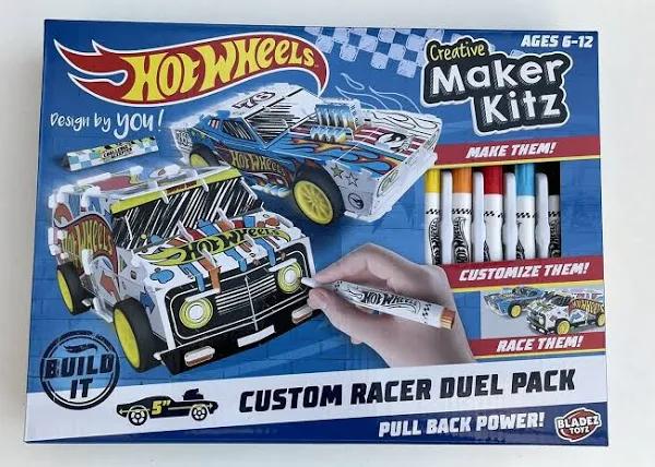 Hot Wheels Maker Kitz Custom Racer Duel Pack