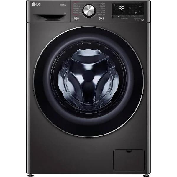 LG WV9-1609B 9kg Series 9 Front Load Washer (Black Steel)