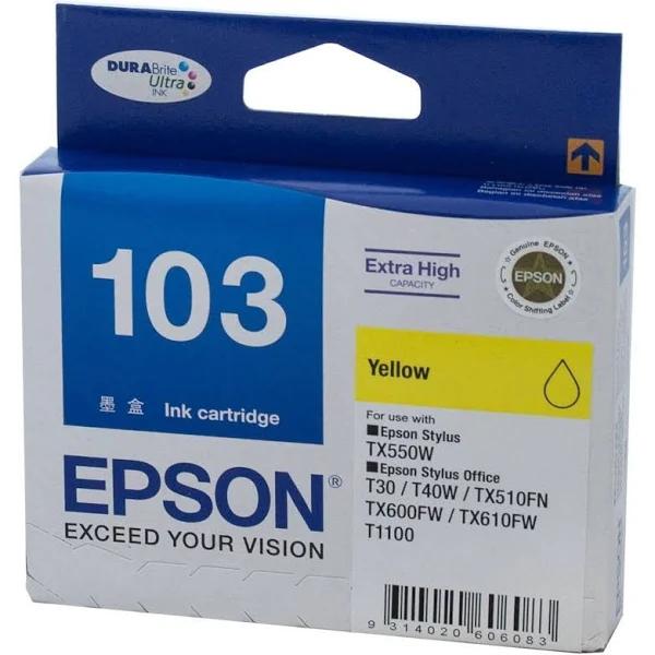 Epson 103 High Yield Yellow Ink Cartridge