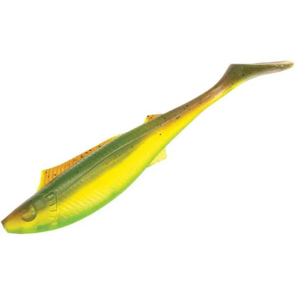 Berkley Powerbait Nemesis Paddle Tail Soft Plastic Lure 5in Breen Chartreuse