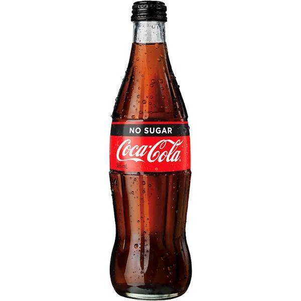 Coca-Cola No Sugar Soft Drink Bottle 385ml