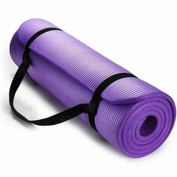 20mm Thick Yoga Mat Pad NBR Nonslip Exercise Fitness Pilate Gym Durable, Purple